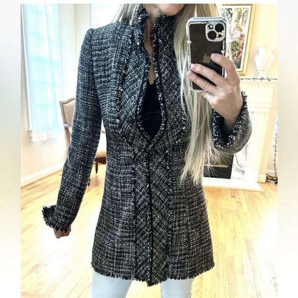 White House | Black Market Tweed Coat Size 0, NWT - Picture 3 of 11